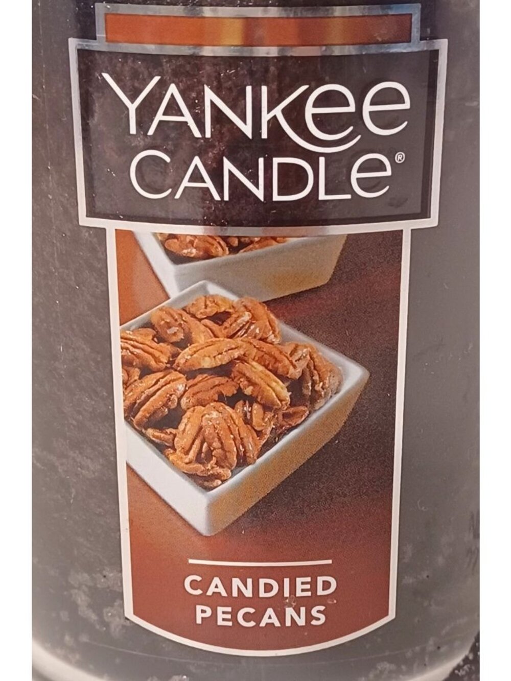 Yankee Candle Candied Pecans Scented Large Jar Candle 22 oz RETIRED Scent NOS - Picture 2 of 10